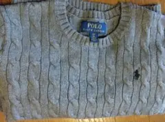 Polo Ralph Lauren 8歳用長袖ケーブルニットセーター 綿100