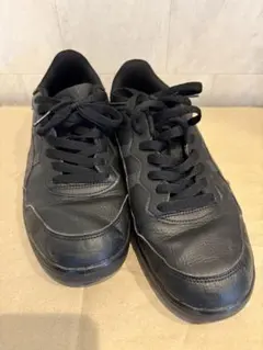 (27cm)アシックス ブラック レザー スニーカー