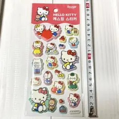 ハローキティ　韓国サンリオ　マシュマロシール　立体 ぷっくり　キティ　シール