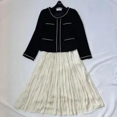 美品 anySIS セットアップ ママスーツ ラメツイード