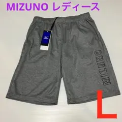 【新品】MIZUNO レディース トレーニング ハーフパンツ ブラック杢 Ｌのサムネイル