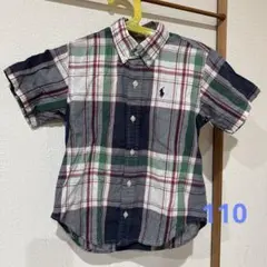ラルフローレン　チェック柄シャツ　110