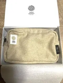 新品】大阪・関西万博 日本館 VIP限定記念品 尾州織ポーチ 箱付