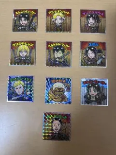 進撃の巨人マン　コレクターシール　絶望の炎編　10枚セット