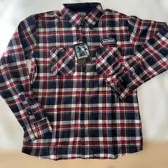 OUTDOOR 長袖チェックシャツ ネイビー/レッド　新品タグつきのサムネイル