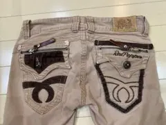 RED PEPPER レッドペッパー スキニーデニム バック刺繍 ジップ Y2K