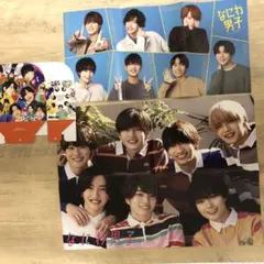 Myojo なにわ男子、岸優太、永瀬廉　ポスター　CD&DVDケース