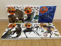 図鑑　6冊　セット　DVD付き　講談社　恐竜　昆虫　動物　魚　は虫類　両生類