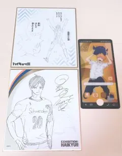 ハイキュー ハイキュー展 色紙 スマホライクカード 3点セット