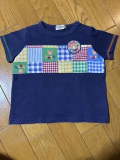 ミキハウス　HOT BISCUITS 80 Tシャツ　半袖　刺繍