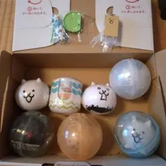 にゃんこ大戦争 カプセルトイ７個＋白フォノ　ネコウエハース　セット