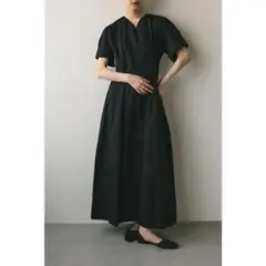 スタイルミキサー カフスリットワンピース ブラック
