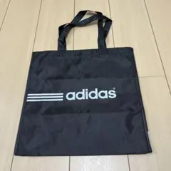 新品未使用　adidas アディダス 軽量トートバッグマチ付き　黒 ブラック