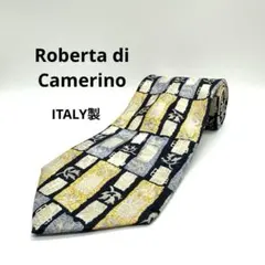 極美品 ロベルタディカメリーノ ネクタイ イタリア製 シルク 512235
