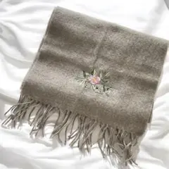 美品★ GIVENCHY ジバンシー マフラー グレー ウール100%のサムネイル