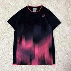 YONEX ヨネックス ゲームシャツ バドミントン テニス ブラック ピンク S