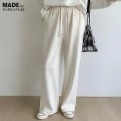 【新品】ダークエンジェル コーデュロイパンツ 裏起毛 短め丈 アイボリー М