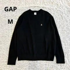 美品✨GAP ブラナンベア コットン クルーネック 長袖 ニット セーター 黒