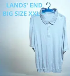 LANDS' END ポロシャツ XXL ライトブルー（わ）のサムネイル