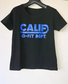 G-FIT CALIF プリント ショート丈 Tシャツ 黒のサムネイル
