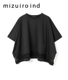 mizuiroindミズイロインド メッシュヘム ワイド プルオーバー Tシャツのサムネイル