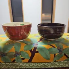 茶道 抹茶 茶碗、色絵 清水焼 茶道具 もみじ 黒 桜色 セット - メルカリ