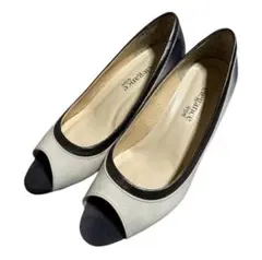 大特価❣️ elegance 卑弥呼 パンプス オープントゥ 23.5㎝ 日本製