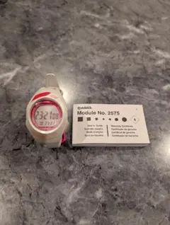 CASIO STR-300-7 デジタル腕時計 ホワイト/ピンク