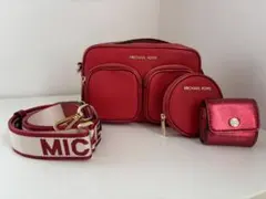 MICHAEL KORS レッドショルダーバッグ