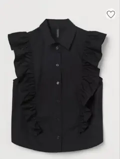 H&M ブラウス シャツ ノースリーブ フリル