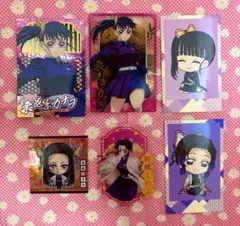 鬼滅の刃 胡蝶カナエ 胡蝶しのぶ 栗花落カナヲ カード シール 6枚