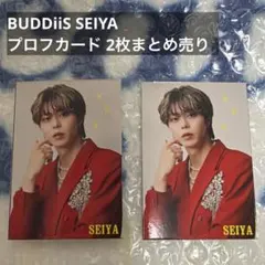 BUDDiiS SEIYA プロフカード 2枚まとめ売り