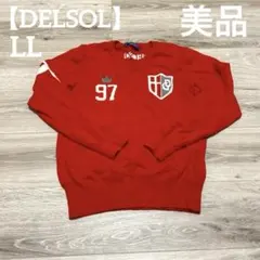 【美品✨】DELSOL レディース　ゴルフウェア　ニットセーター　レッド