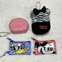 ディズニー　リュック型ミニポーチなど　４点セット