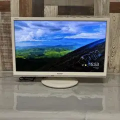 全国送料込❣️シャープ22型USB外付けハードディスクへの裏番組録画に対応ホワイト 全国送料込❣️シャープ22型USB外付けハードディスクへの裏番組録画