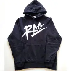 RAG　ラグデリオン　ロゴ　パーカー　野球　黒