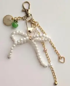 青りんご　じゃらじゃらキーホルダー 　イニシャル　ミセスグリーンアップル好きな方