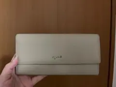 アニエスベー 長財布 ベージュagnes.b