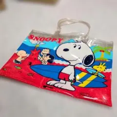 【当時】サンリオスヌーピー ビーチバッグ ビニールバッグ　レトロ SANRIO