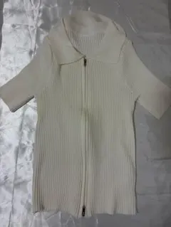 amood半袖ニット ホワイト