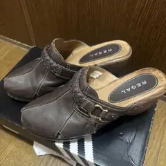 REGAL ブラウン オープントゥサボのサムネイル