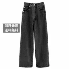 GRL ストレートデニムパンツ XS ブラック cu415 1回着用のサムネイル