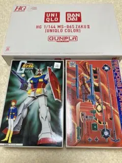 機動戦士ガンダム　ガンプラ　プラモデル　1/144 4つ　バンザイ、当時物あり