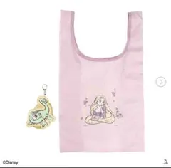 【新品】THREEPPY ラプンツェル　ダイカットエコバッグ　紫　ピンク　2点