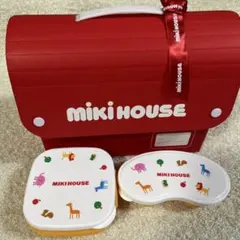 【美品】ミキハウス　離乳食器 弁当箱　おやつ入れ　スプーン付きのサムネイル