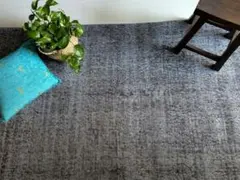 111×207 オーバーダイニュアンスグレー　　 トルコヴィンテージラグ