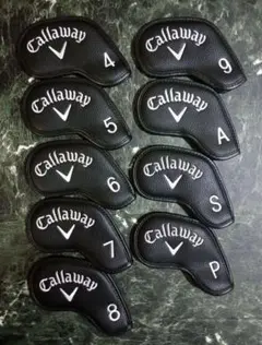【新品】Callaway キャロウェイ アイアンカバー 黒 9個セット