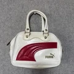 vintage puma ビニールバッグ　ミニ　ハンドバッグ　y2k エナメル