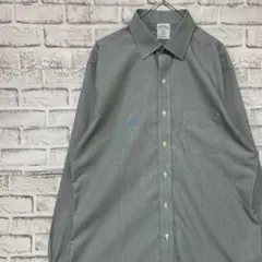 ブルックスブラザーズ長袖シャツ！グレーL 0319