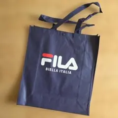 5/31までの特別値下げ★FILA エコバッグ ネイビーのサムネイル
